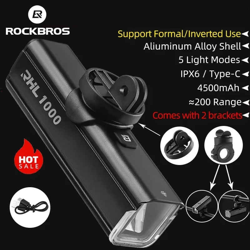 Bicycle Light Type-C Rechargeable Light LED Flashlight
