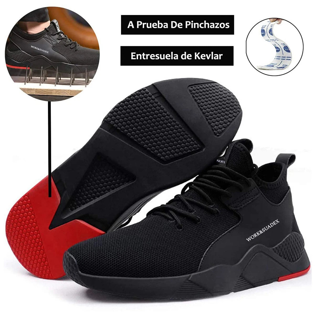 Men Work Safety Shoes Steel Toe Shoes
