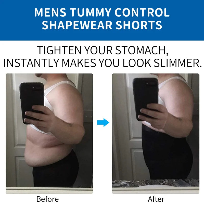 Men Body Shaper, Tummy Control, Compression, Shorts,