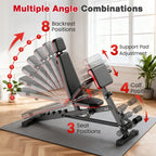 Dumbbell Bench, Adjustable, Foldable, Weightlifting, Abdominal Gym
