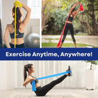 3-Level Resistance Bands Set with Guide & Bag