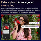 Smart AI Camera Glasses, 8MP, 140+ Languages, Bluetooth Music, 1080P Video Recording