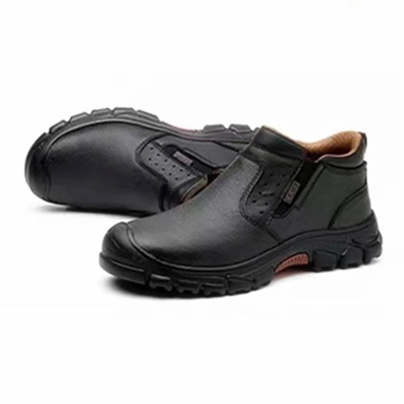 Mens Work Boots Safety Toe Anti-Slip Soles