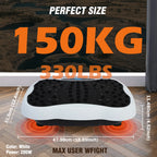 Vibration Plate Exercise Machine, 330lbs, Resistance Bands