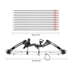 30-55 lbs Compound Bow, Adjustable Draw Weight and Length, with 3-Pin Sight, 12 Arrows, Complete Arch Set for Adults, Right Hand