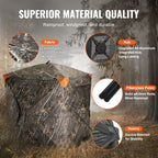Hunting, 270° Ground Blind, 2-3 Person, Pop Up, Bag