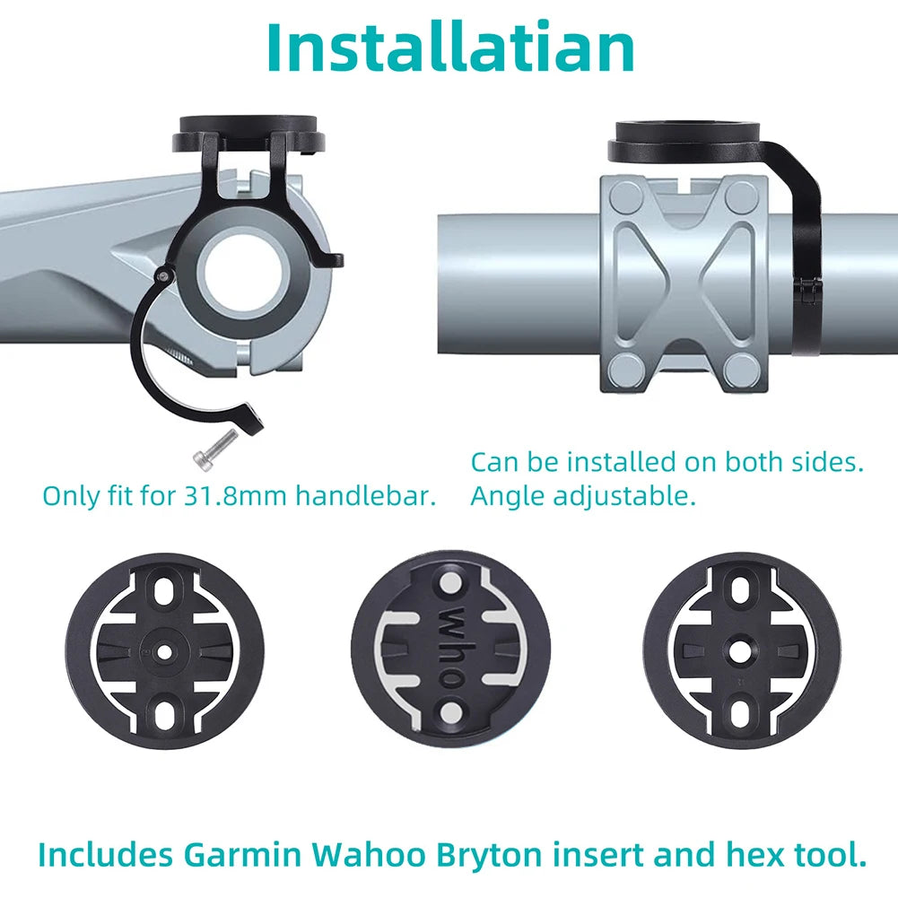Bike Handlebar, Computer Holder, Aluminum ,Speedometer Mount Bracket