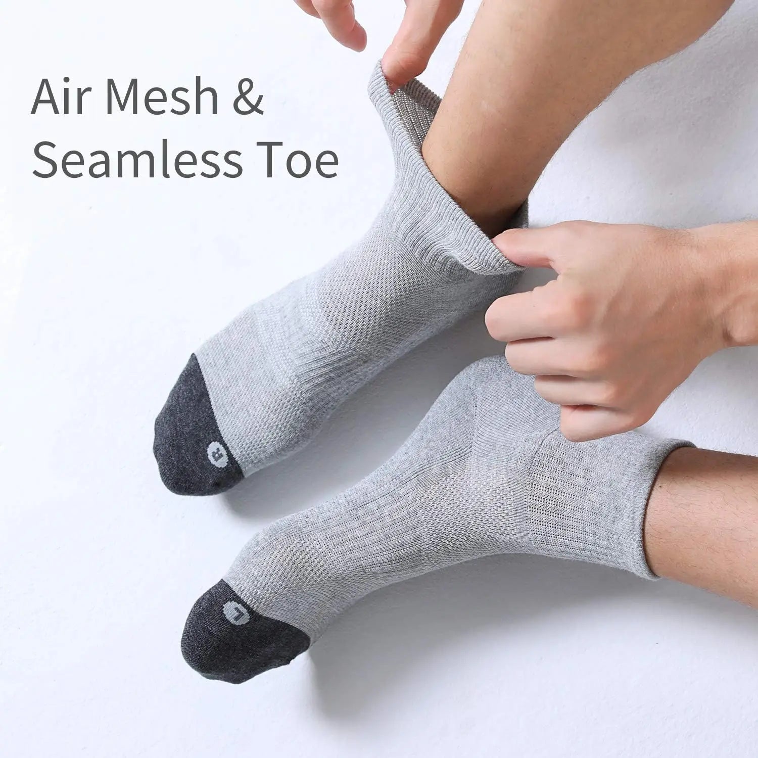 6 Pack Men's Athletic Ankle Socks Sports Running