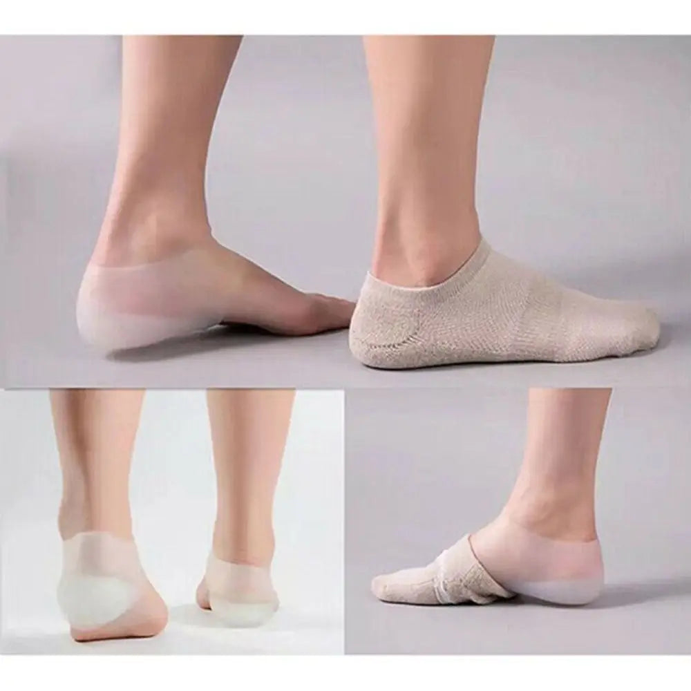 1Pair Invisible Height Increased Insole, Silicone, Unisex