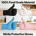 100 PCS Nitrile Gloves, Thickened, Cleaning, Hairdressing, Waterproof