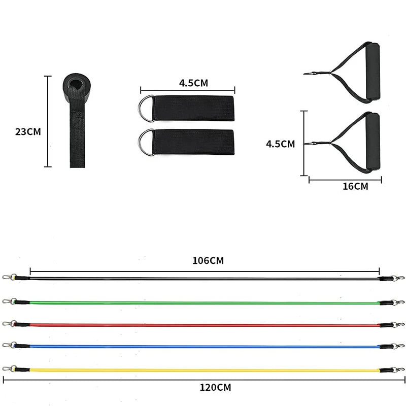 Resistance Bands Set Bodybuilding Home Gym Equipment