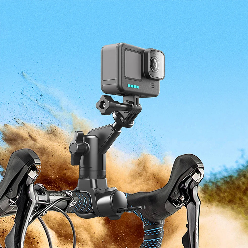 360 Rotating Motorcycle Bike Camera Holder, for Insta360 DJI Camera