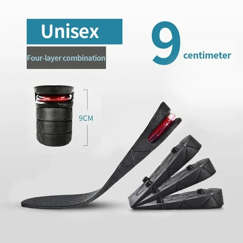 Unisex, 1 Pair Height Increase Insole, 3cm 5cm 7cm 9cm, Insoles, Air Shock Absorbing