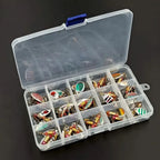30pcs Metal Spoon Spinner Fishing Lure, Treble Hook