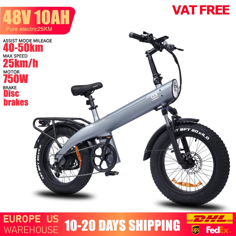 Q3 Mountain Electric bicycle, 2000W, Adult, 48V 20AH,  City bike