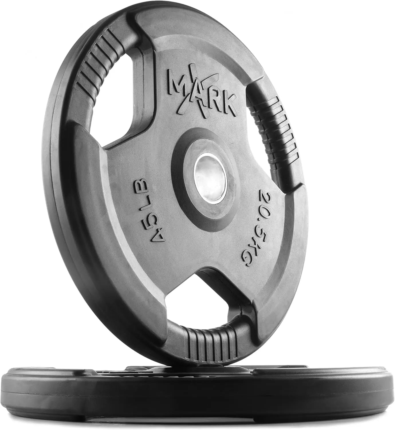 Rubber Coated Exercise Weights for Barbell, Set of Weight Plates,