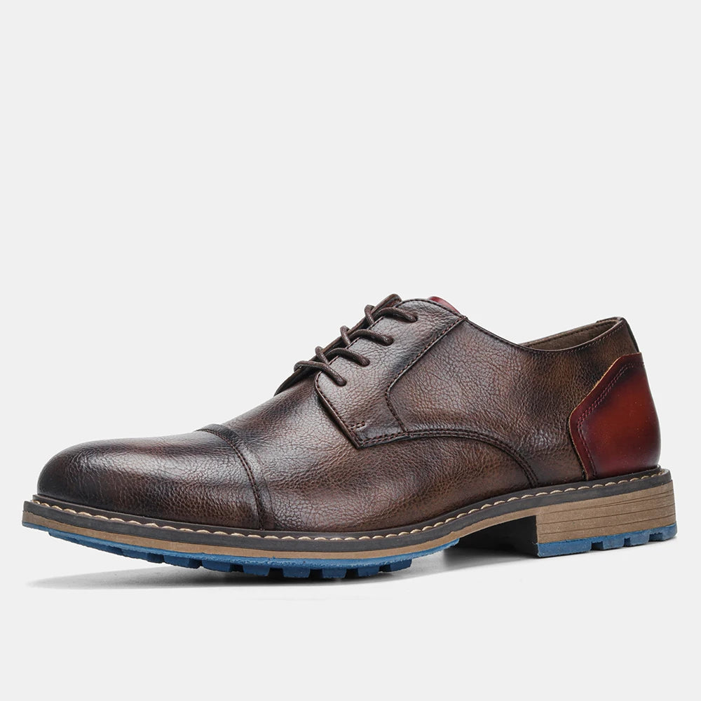 Men Derby Casual Fashion Leather Shoes