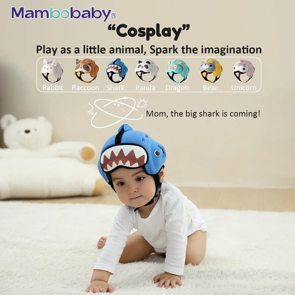 Safe Anti-Shock Baby Helmet, Toddler, Infant