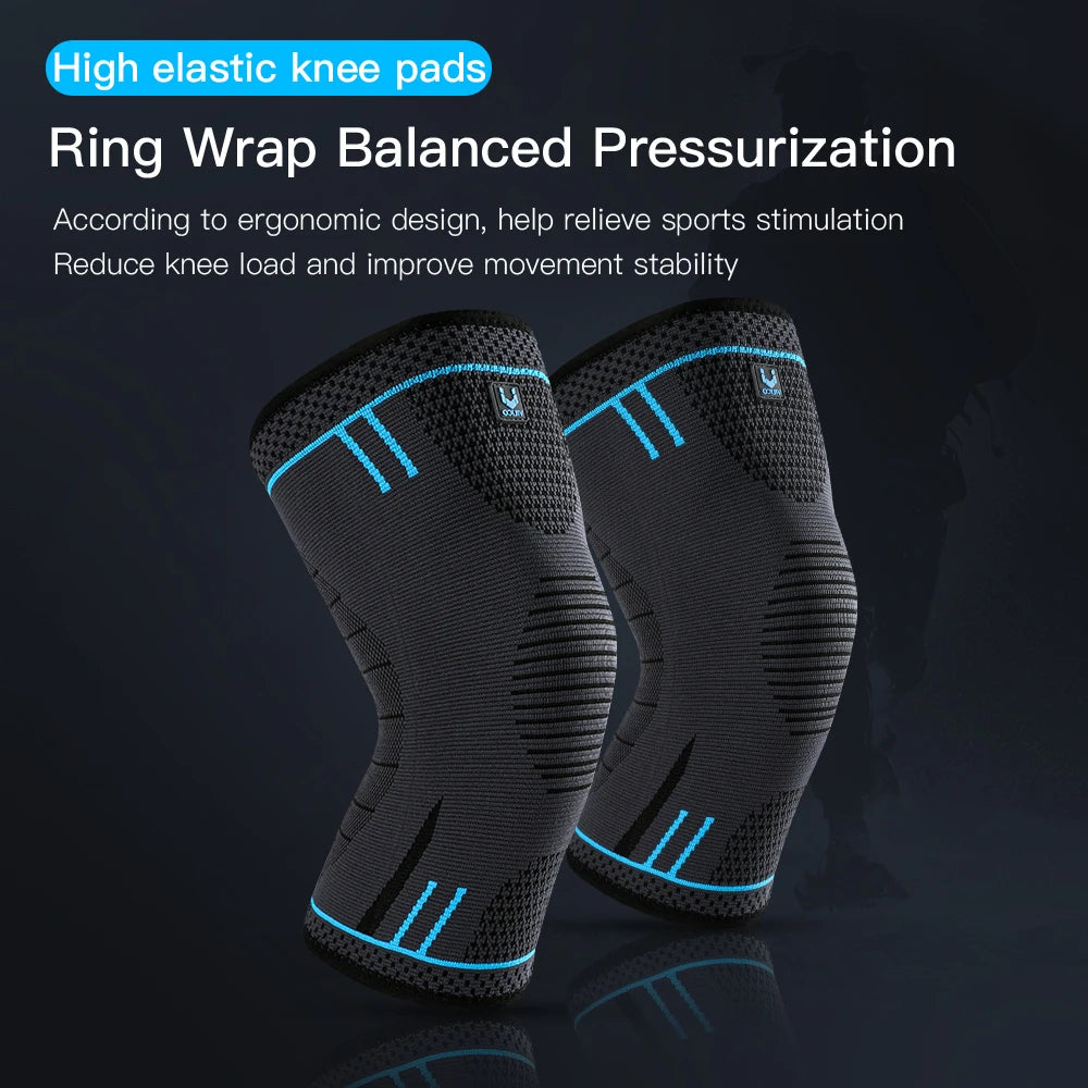 Compression knee support sleeve, elastic, breathable, basketball