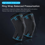 Compression knee support sleeve, elastic, breathable, basketball