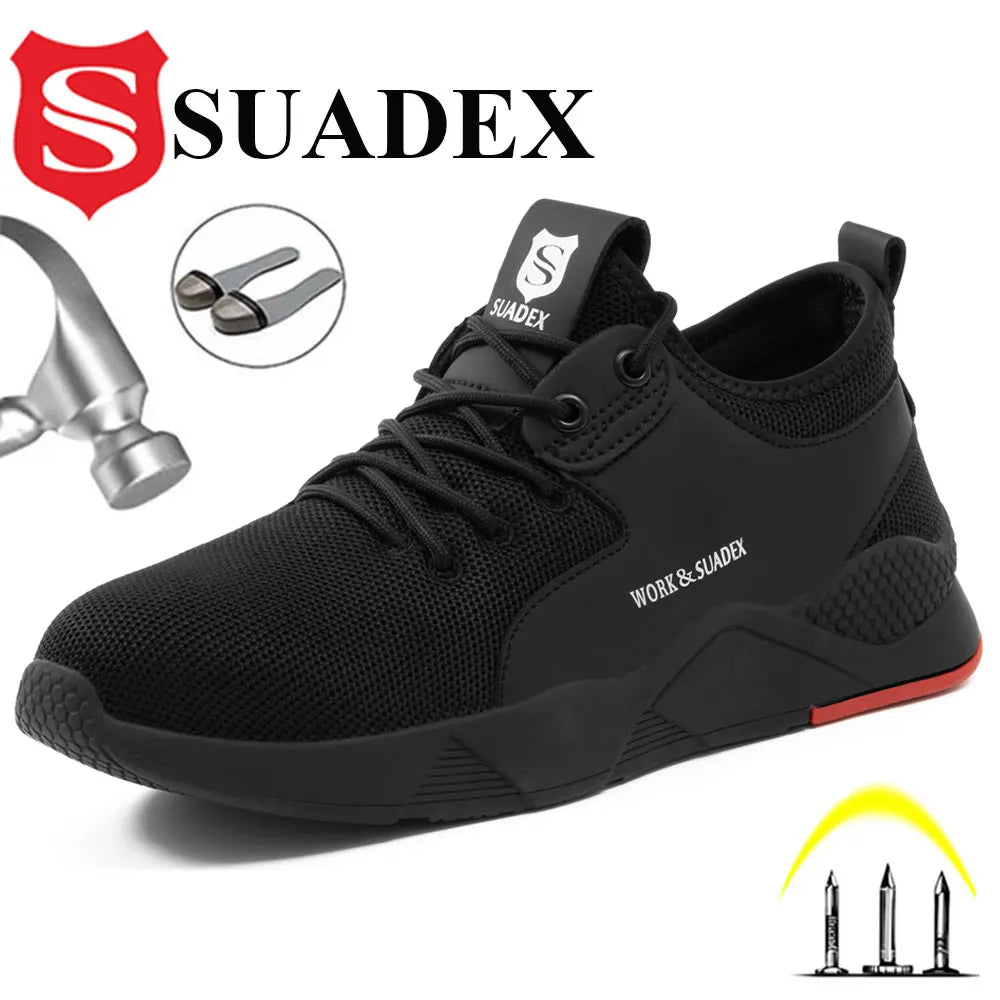 Men Work Safety Shoes Steel Toe Shoes