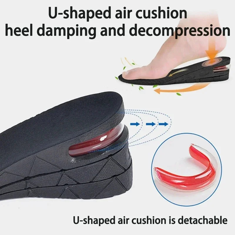 1Pair Height Increase Insole, 3cm 5cm 7cm 9cm, Insoles Unisex, Air Shock