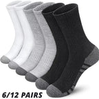 6/12 Pairs Men's Outdoor Gym Socks Football