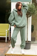 Women Fleece Two Piece Sets,Warm Hoodies