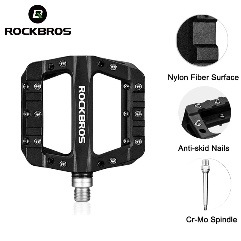 Bicycle Pedal Road, BMX, Flat Pedals Nylon