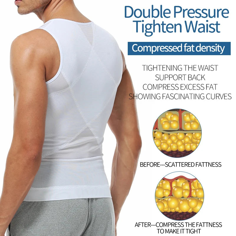 Men Compression Shirt, Slimming Body, Shaper Belly