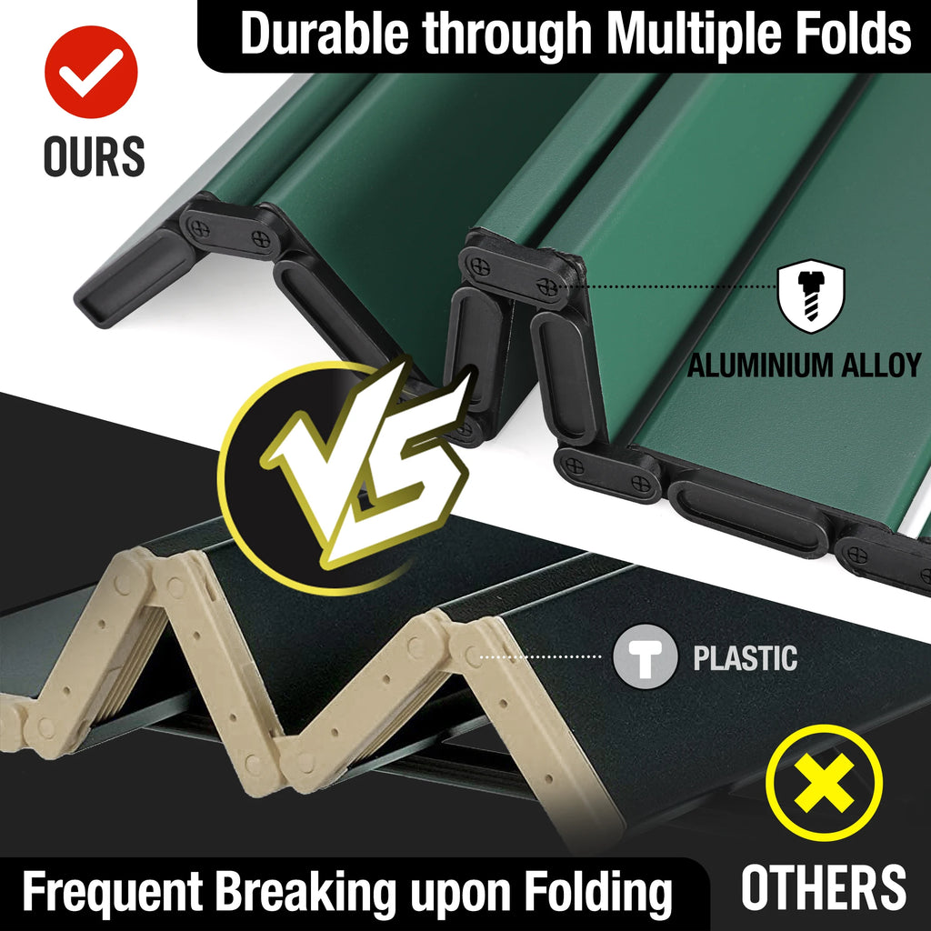 Folding Camping Square Table, Carry Bag, Aluminum