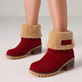 Fur Snow Boots For Women Suede Boots