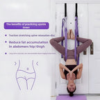 Luxury Purple Aerial Yoga Rope - Soft Fabric