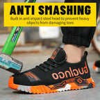Soft-soled comfortable, anti-puncture safety shoes