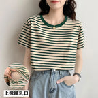 Maternity Clothes, Women Breastfeeding Tops, Short Sleeve