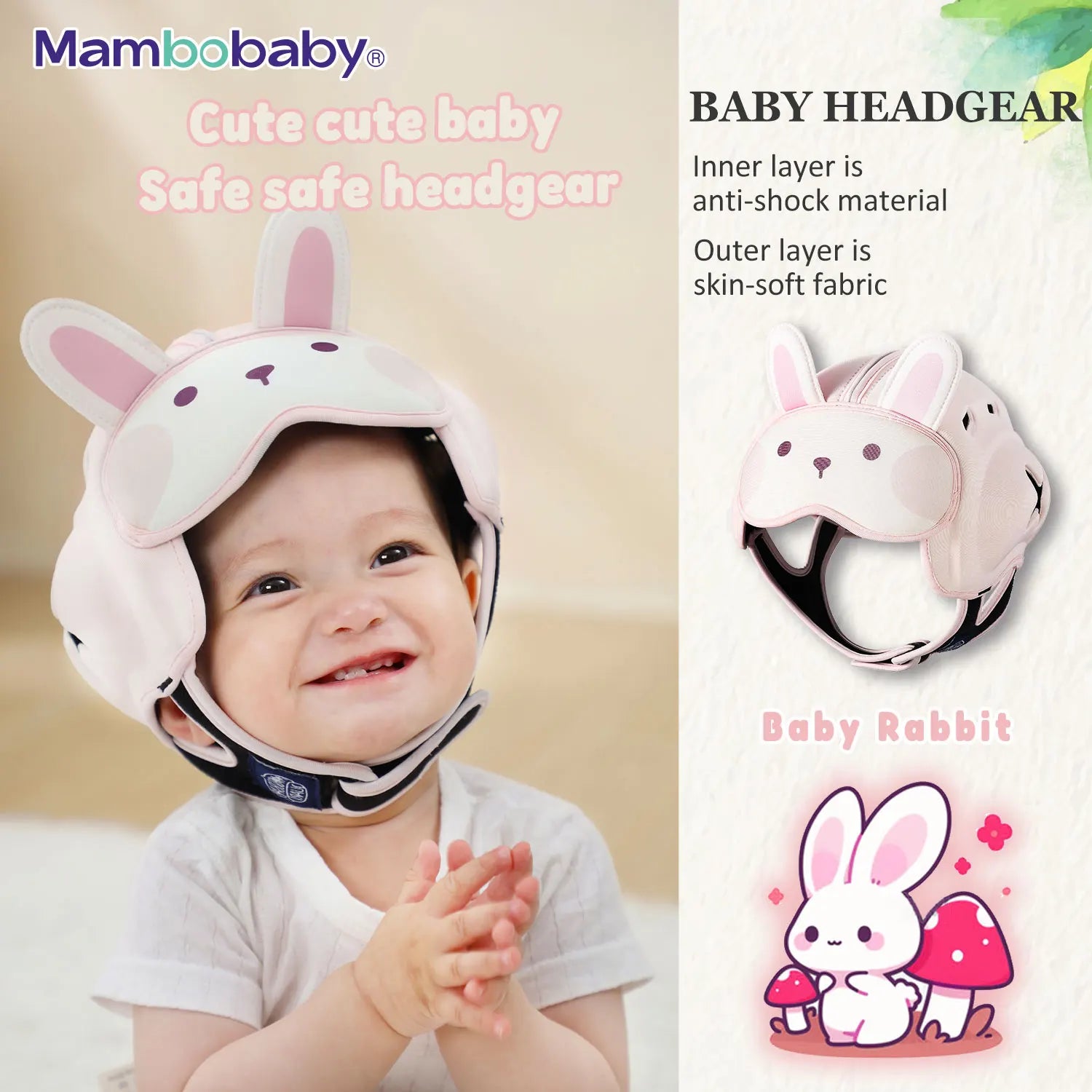 Safe Anti-Shock Baby Helmet, Toddler, Infant