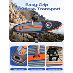 Extra Wide Inflatable Paddle Board, 11' x 34" x 6" for Adults