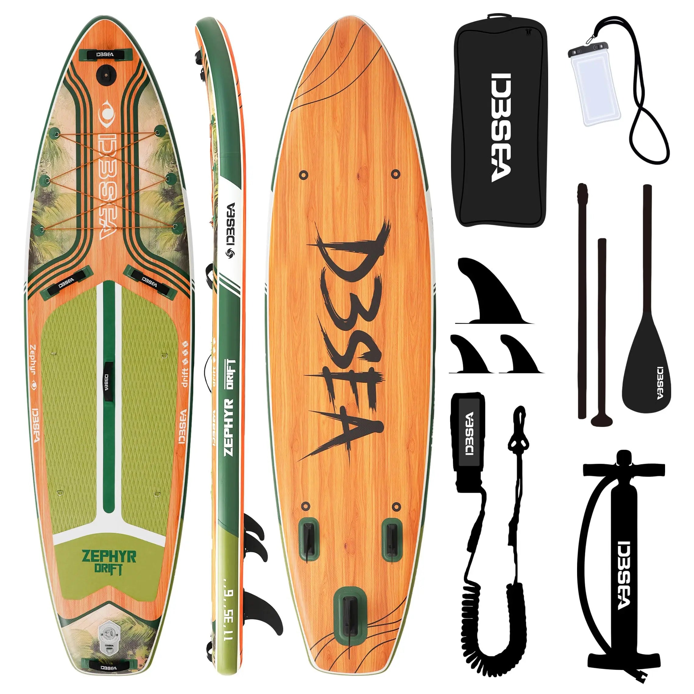 11ft Inflatable Paddle Board, Stand up, SUP Accessories