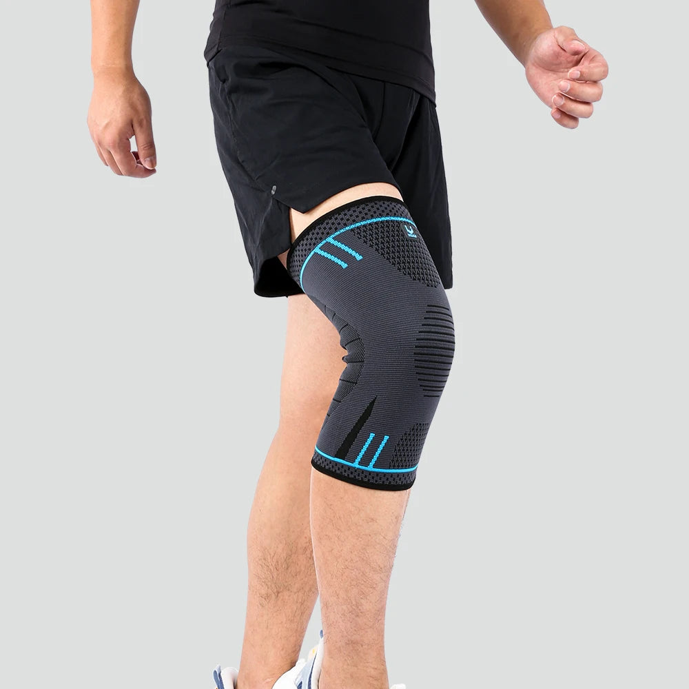 Compression knee support sleeve, elastic, breathable, basketball