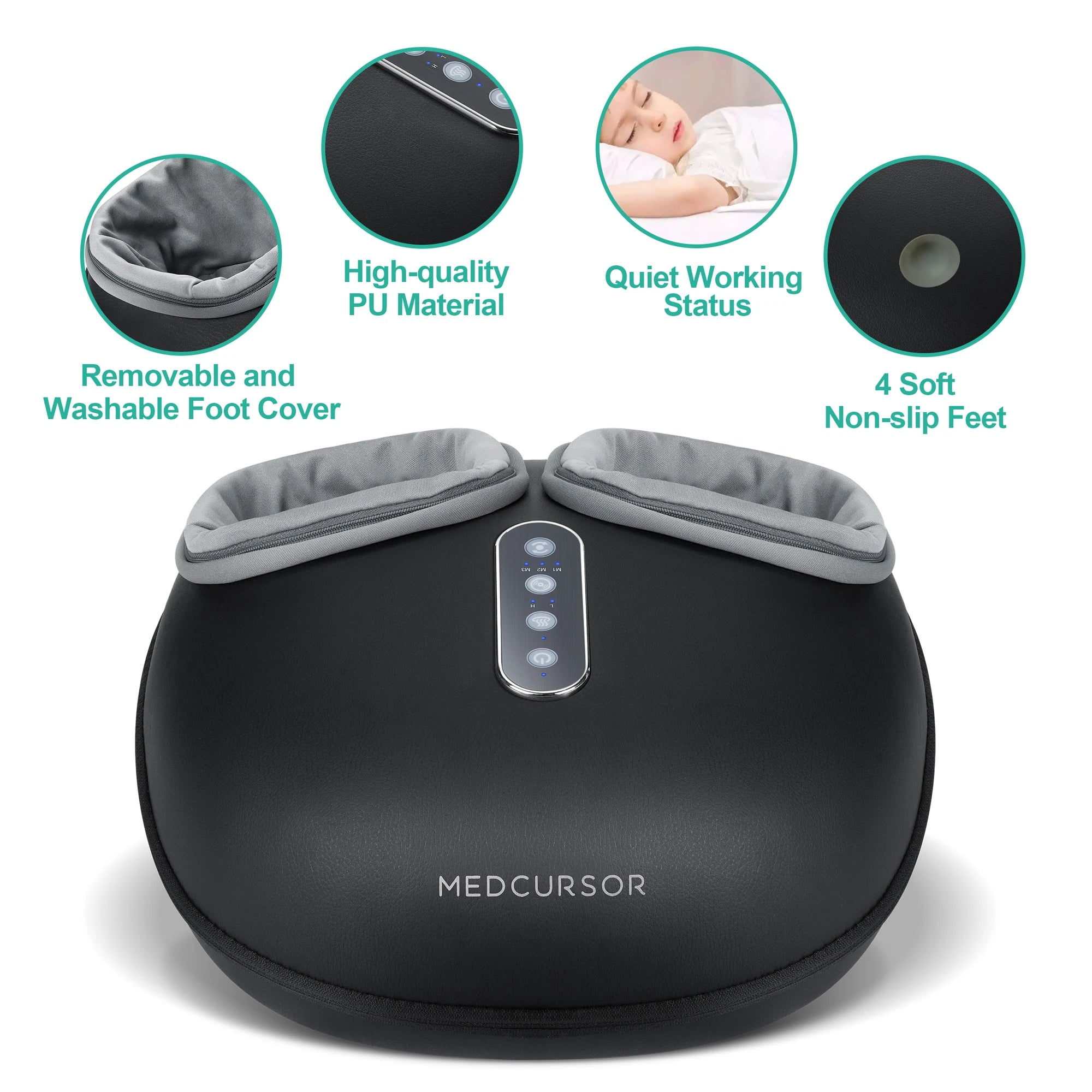 Foot Massager, Heat Roller, Pain Relief, Electric