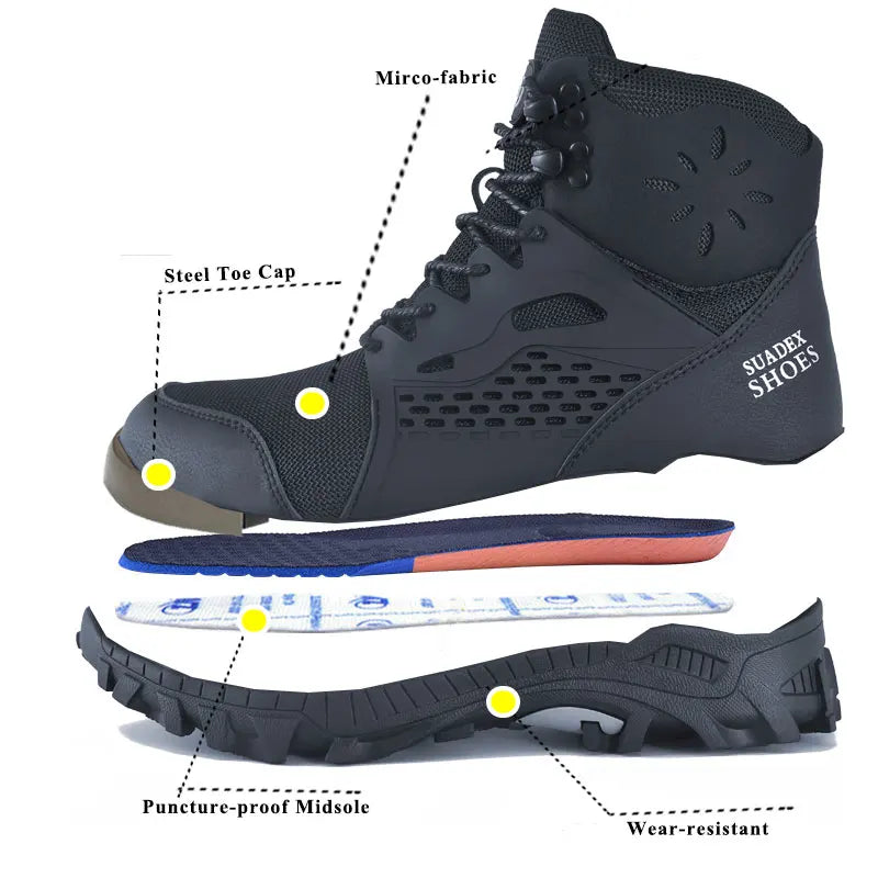 S1 Safety Men Steel Toe Safety Female Boots