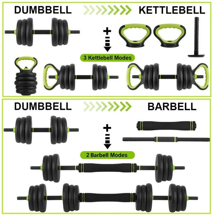 Adjustable 4 In 1 Dumbbell Set