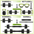 Adjustable 4 In 1 Dumbbell Set