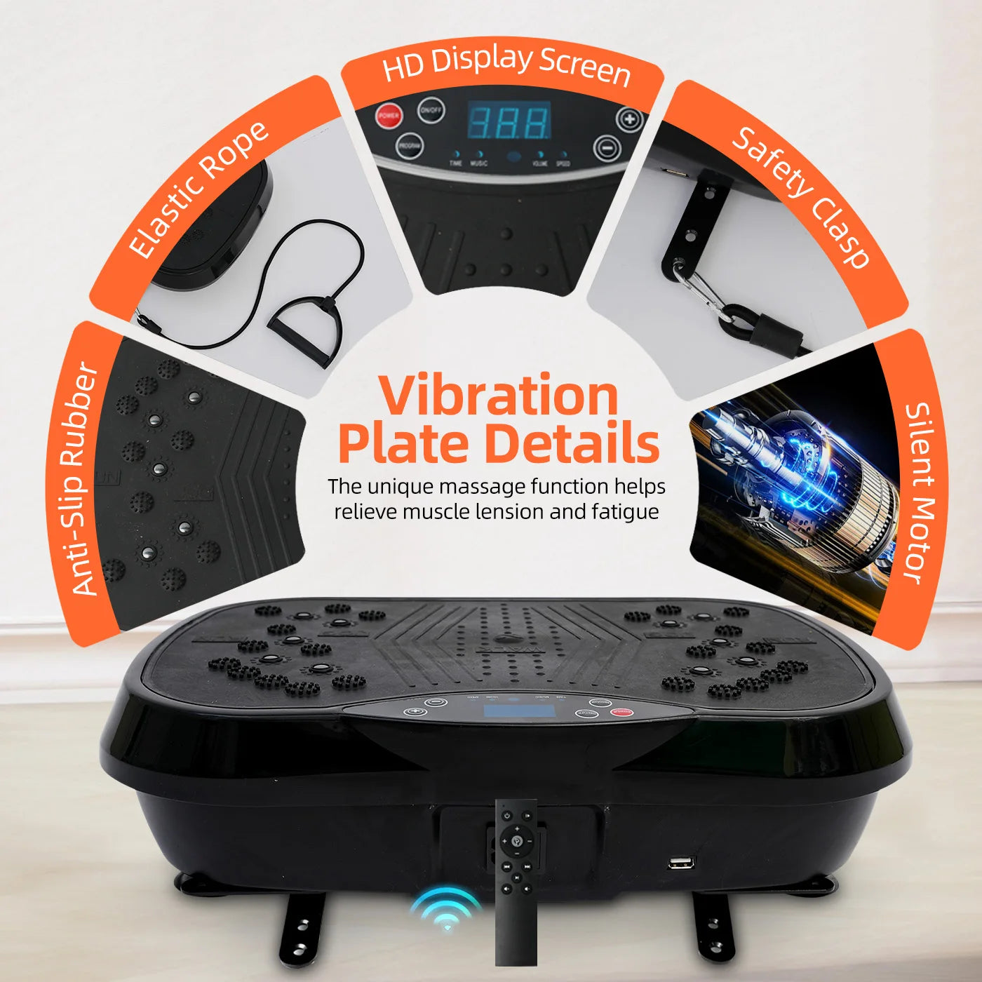 Vibration Plate Exercise Machine Portable Fat-Burning