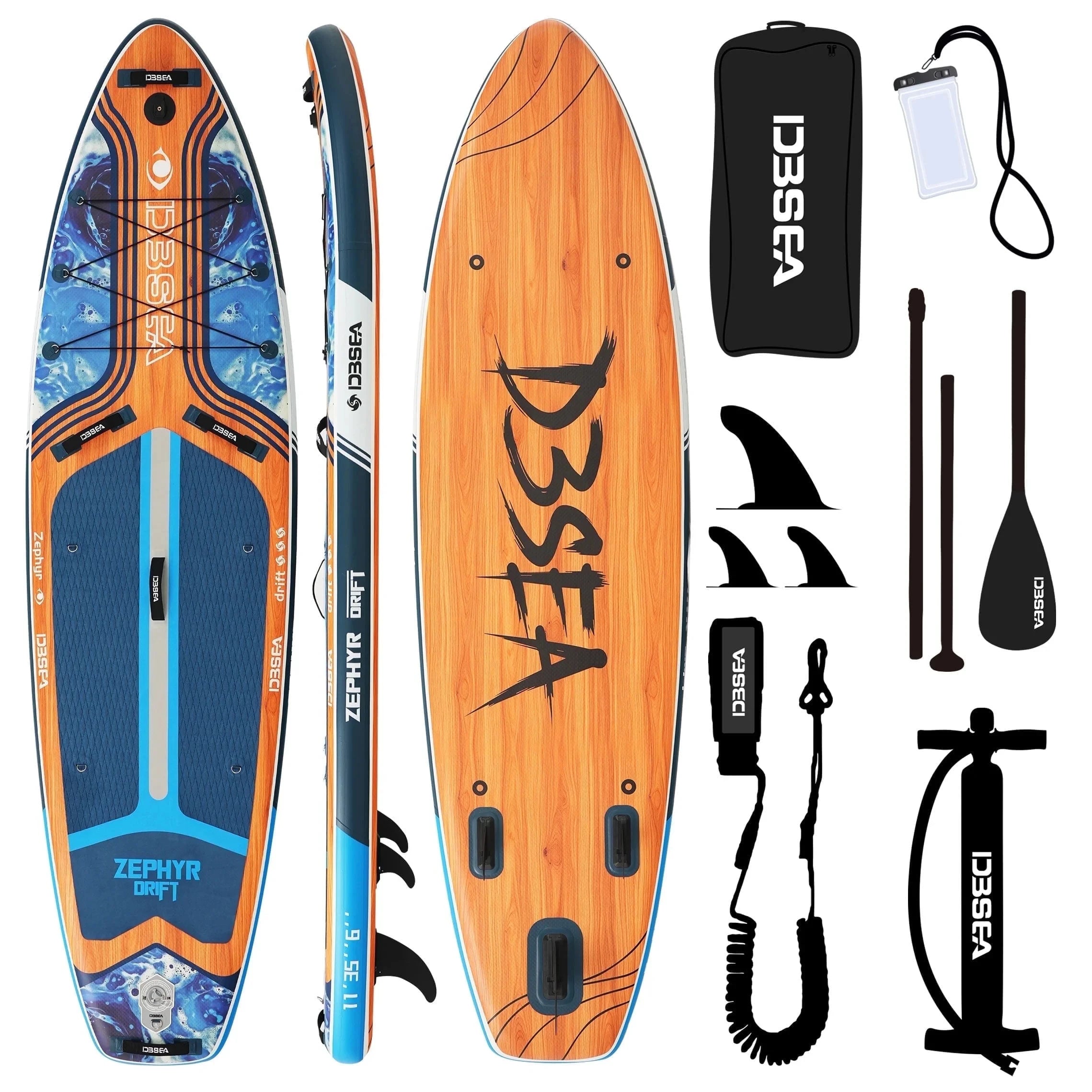 11ft Inflatable Paddle Board, Stand up, SUP Accessories