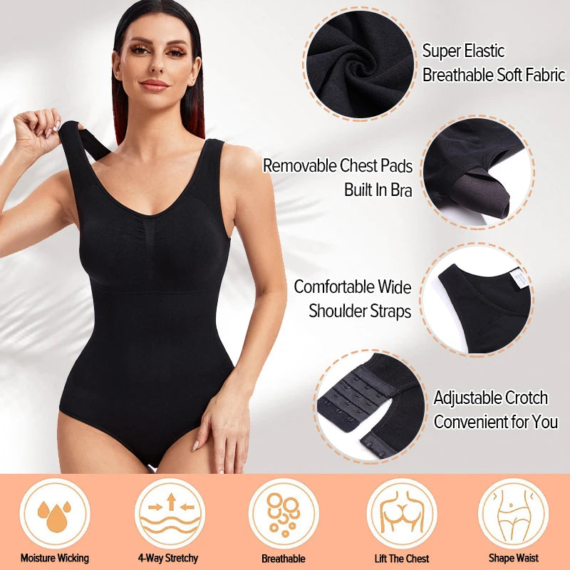 Women, Seam-free, Tummy Control, Underwear, Bra