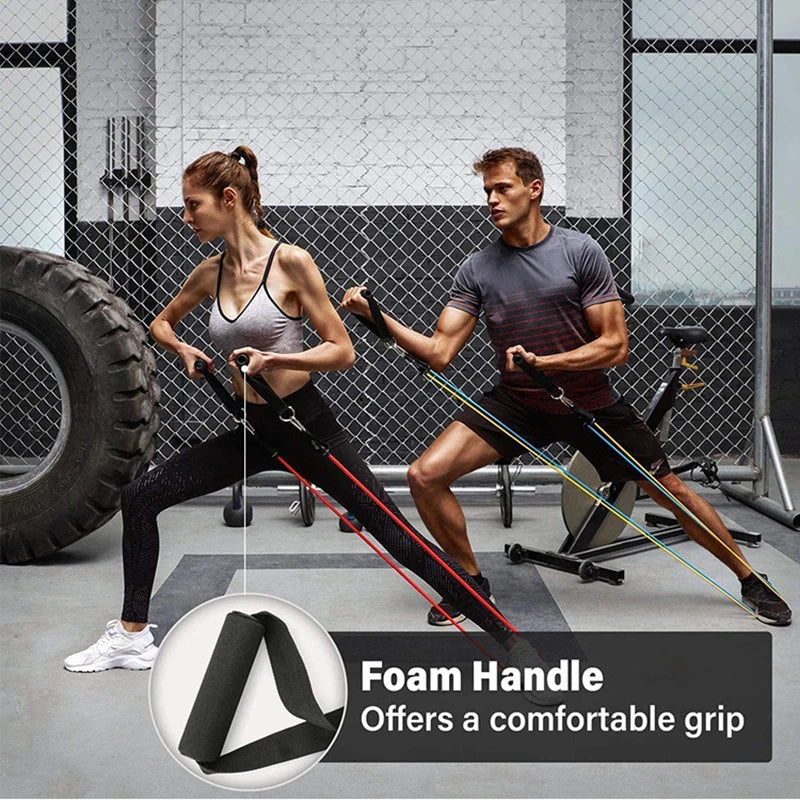 Resistance Bands Set Bodybuilding Home Gym Equipment