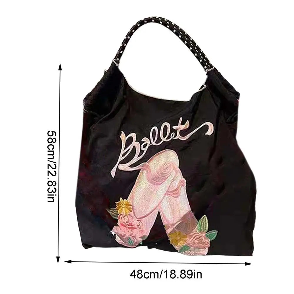 Women's Shoulder Bag Embroidered Casual Handbag