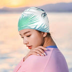Girls Swim Cap, Waterproof, Non-Slip, Long Hair