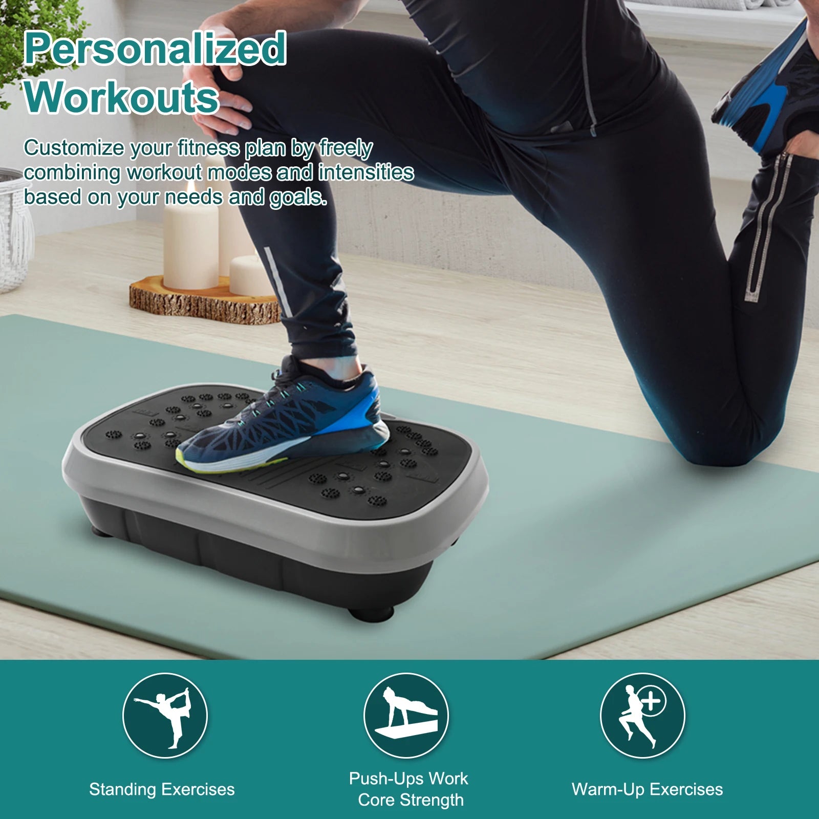 Vibration Plate Exercise Machine Portable Fat-Burning